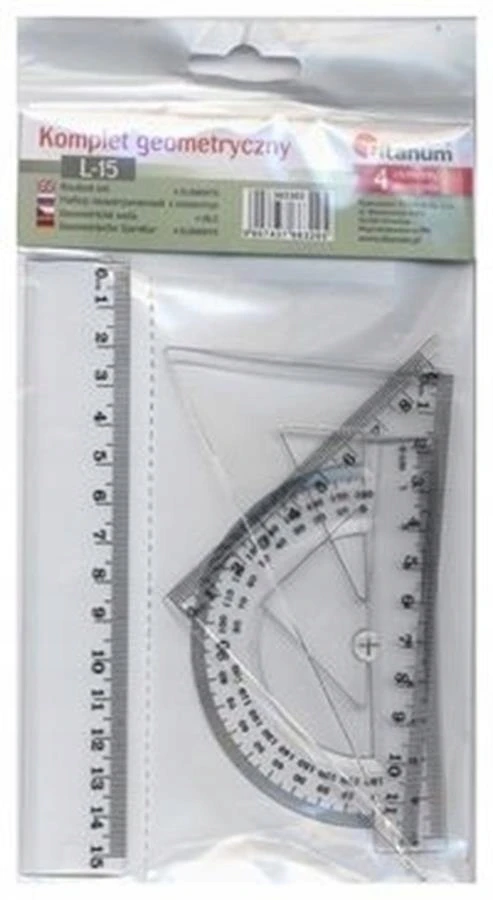 Geometrinis rinkinys 15cm 4 elementai - Titanum
