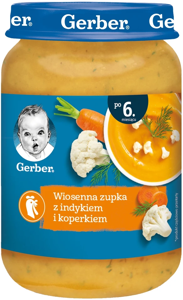 GERBER DINNER dietos prailginimo rinkinys vaikams po 6 mėnesių 6x190g