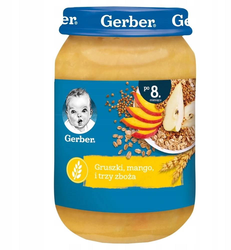 Gerber VAISIŲ DESERTAS kūdikiams po 8 mėnesių 8x 190 g