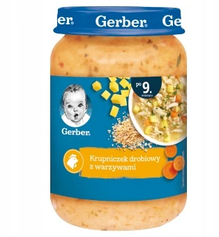 Gerber vakarienės sriuba kūdikiams po 9 mėnesio 6x 190 g