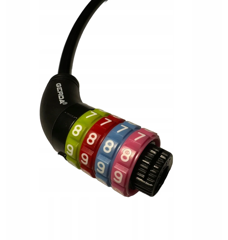 Gerda Baby Combo Flex 650/8c - rožinė kodinė dviračio spyna
