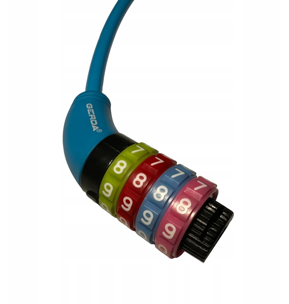 Gerda Baby Combo Flex 650/8c - rožinė kodinė dviračio spyna