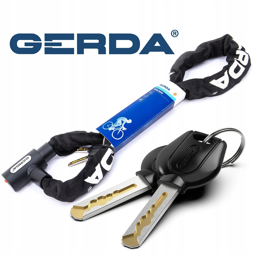 GERDA CONTRA užsegimas 1200/6V juoda grandinėlė