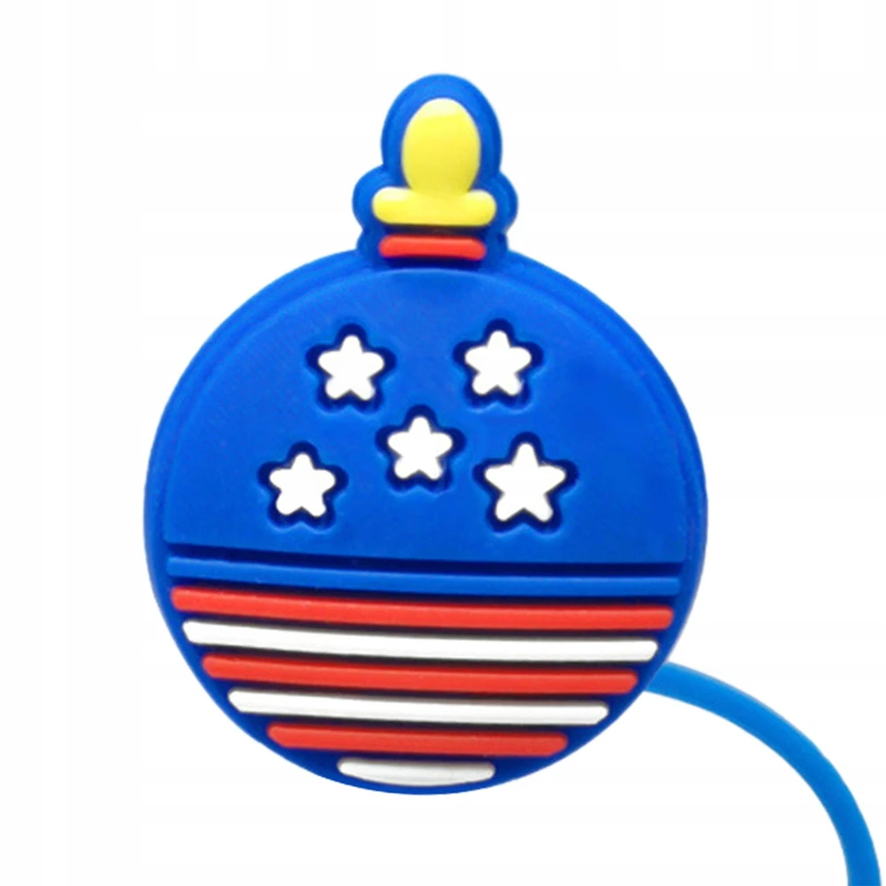 Geriamojo šiaudų dangtelis, nepraleidžiantis sandarumo virtuvės Creative Silicone Star Straw Tips