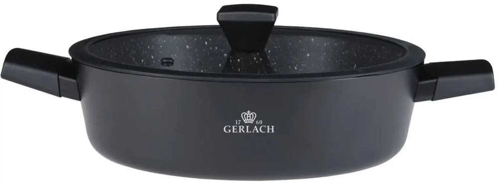 GERLACH GRANITEX PUODAS 4,4 l 28 CM INDUKCINĖ KERAMINĖ DANGA XERA DUR 2