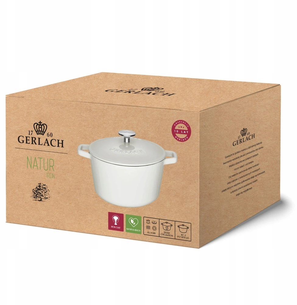 Gerlach Ketaus puodas 3 l NATUR IRON