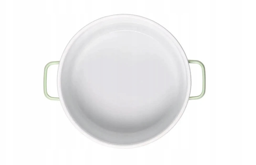 GERLACH NATUR ENAMEL Žalias emaliuotas puodas 3 l su dangteliu 20 cm