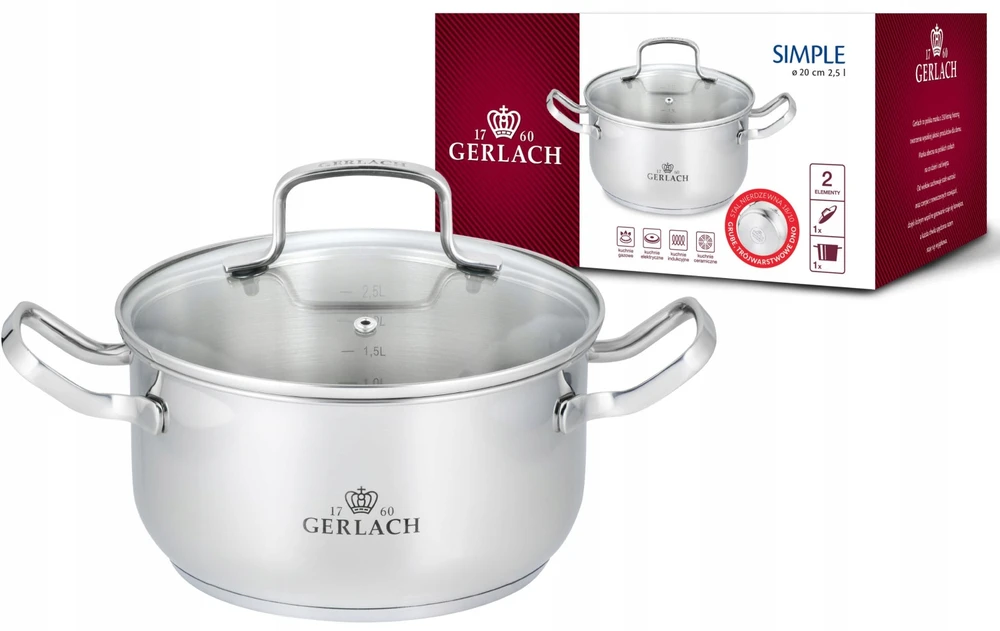 GERLACH.PUODAS SU DANGIU 20cm PAPRASTAS