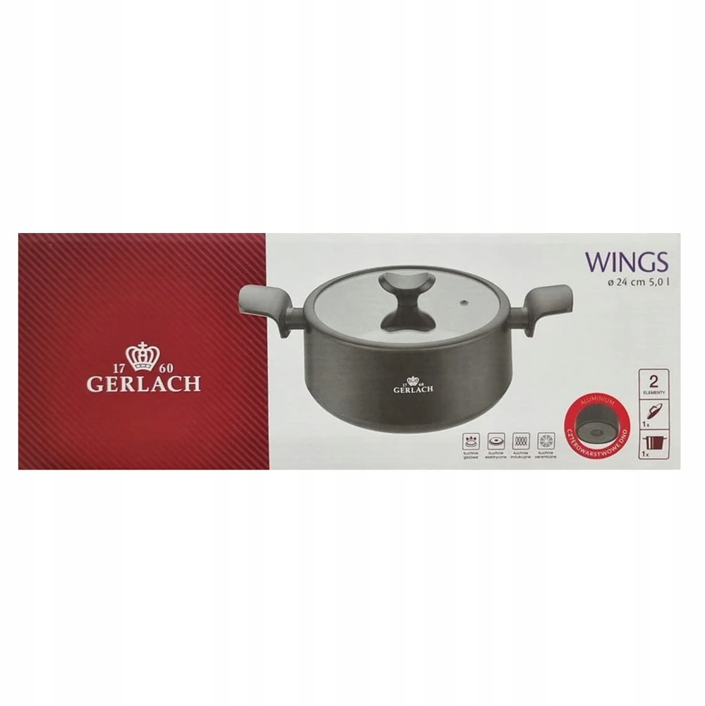 Gerlach Wings puodas 24 cm 5,0l