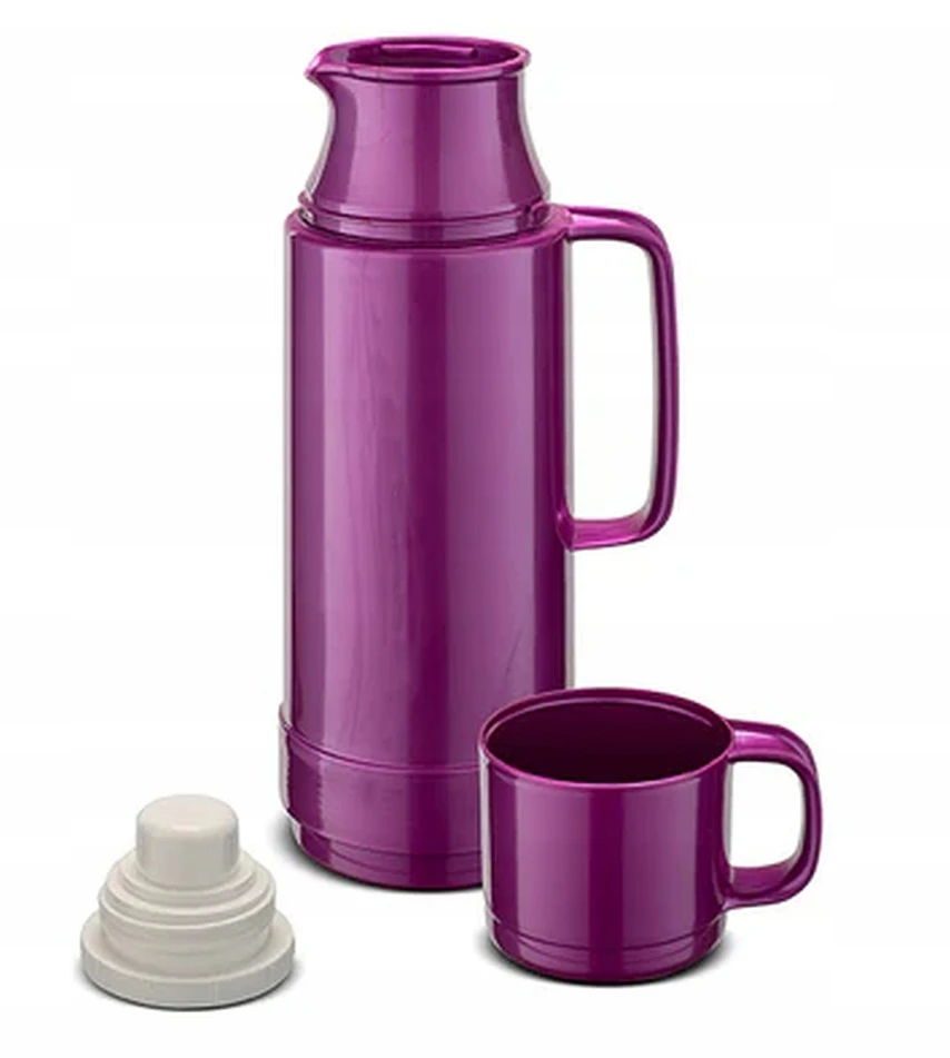 GERMAN ROTPUNKT termosas 80 3/4 L GLASS Thermo INSERT + patikimas puodelis