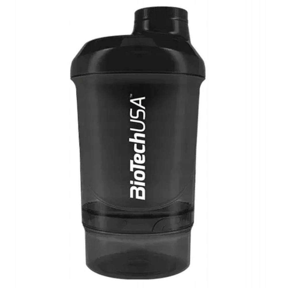 Gertuvė BioTechUSA Sporto Šeikeris Wave+ Nano 300+150 ml Juodas