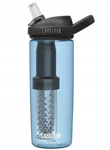 Gertuvė Bottle with filter CamelBak eddy+ 600ml, filtered by LifeStraw, True Mėlyna