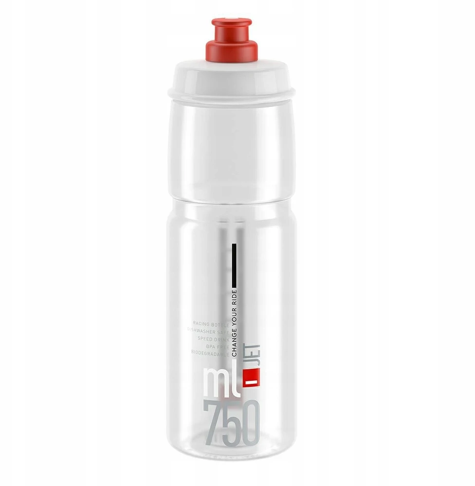 Gertuvė Elite Jet Clear Raudona logo 750ml