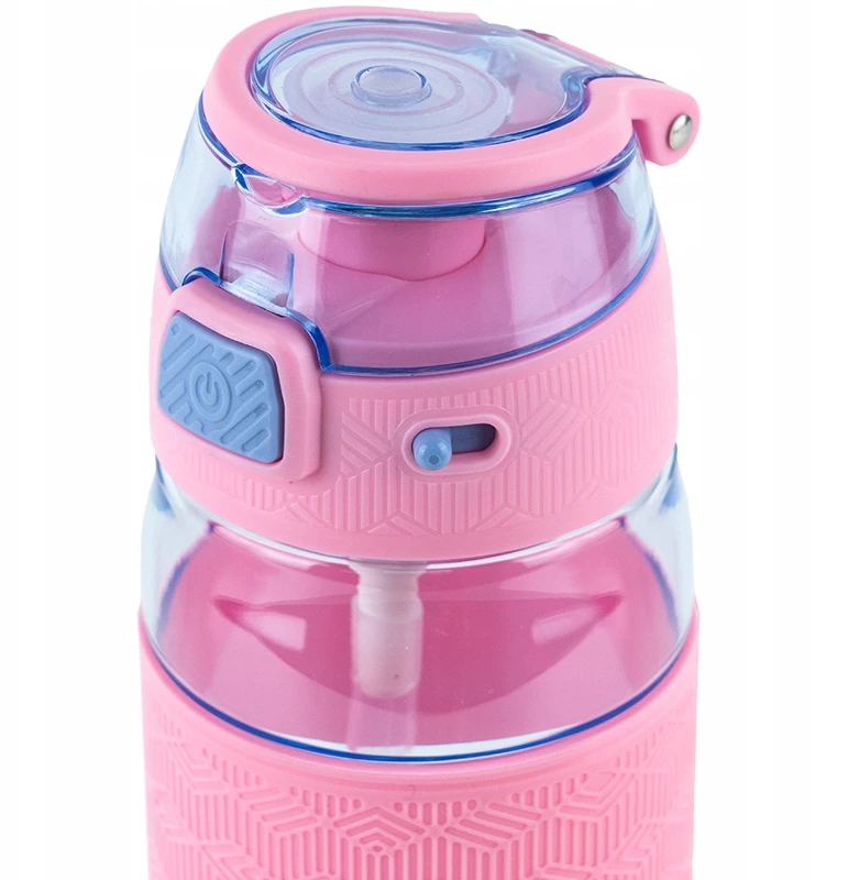 Gertuvė Kite, 600ml, su užrakinamu dangteliu, rožinės sp. tritano plastikas