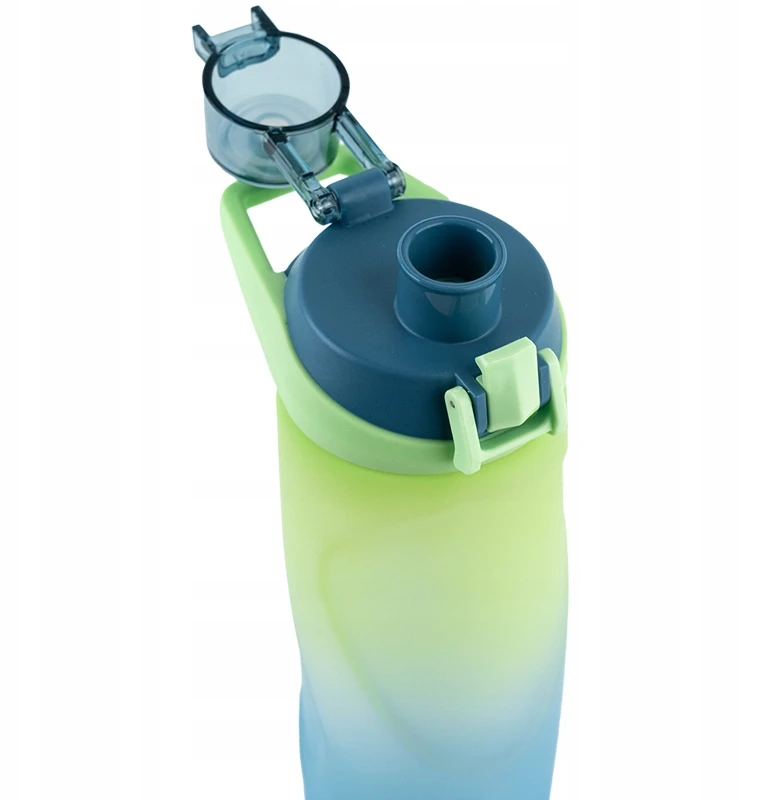 Gertuvė Kite, 760ml, su užrakinamu dangteliu, mėlynos/žalios sp. tritano plastikas