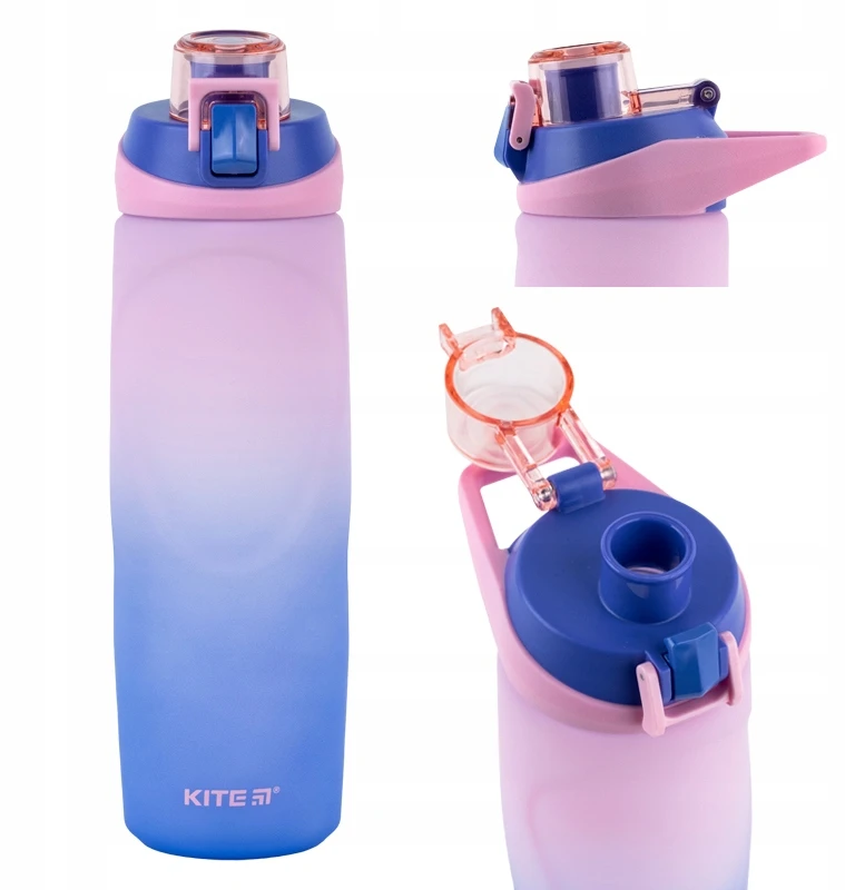 Gertuvė Kite, 760ml, su užrakinamu dangteliu, mėlynos/rožinės sp. tritano plastikas
