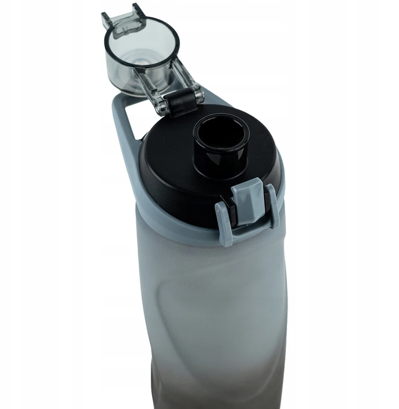 Gertuvė Kite, 760ml, su užrakinamu dangteliu, pilkos/juodos sp. tritano plastikas