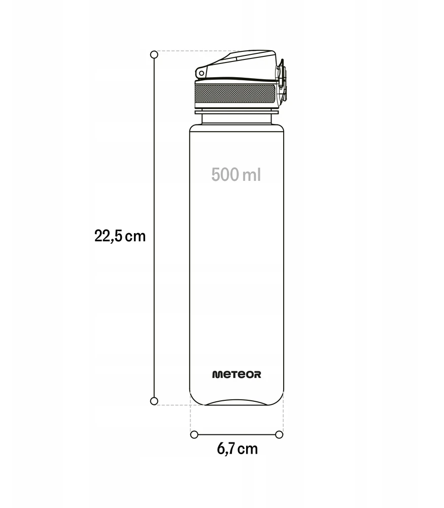 Gertuvė METEOR 500 ml Mėlyna