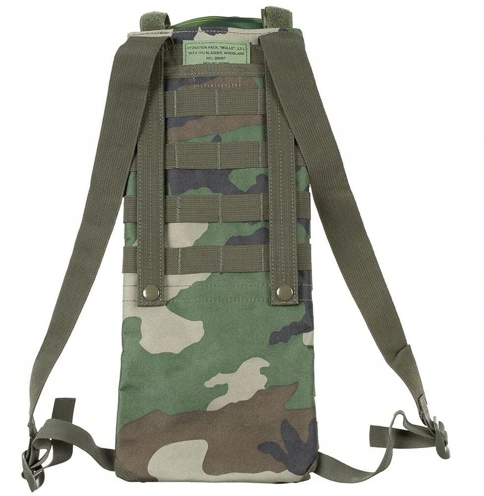 MFH Max Fuchs Kuprinaitė – gertuvė 2.5L su Molle sistema, woodland (30620T)