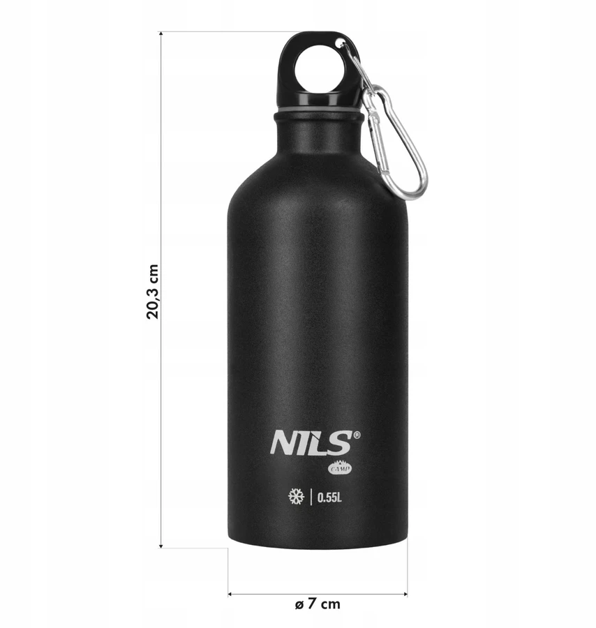 Gertuvė Nils Camp 550 ml, juoda