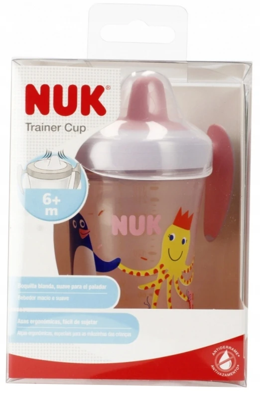 Gertuvė NUK Trainer Cup, rožinė, 6+ mėn, 230 ml