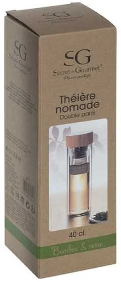 Gertuvė stiklinė arbatai 400 ml su sieteliu Secret de Gourmet 160717