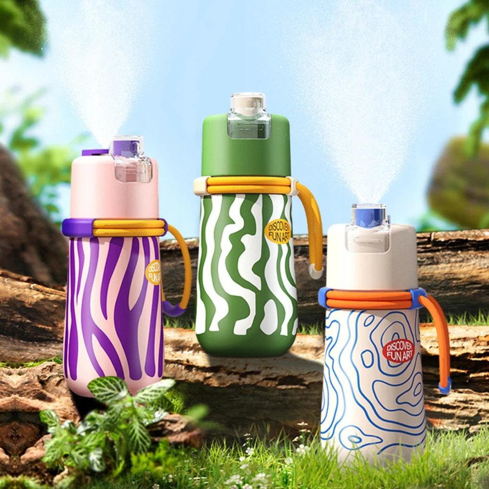Gertuvė su šiaudeliu MiDeer, Ocean Žalias, 500ml