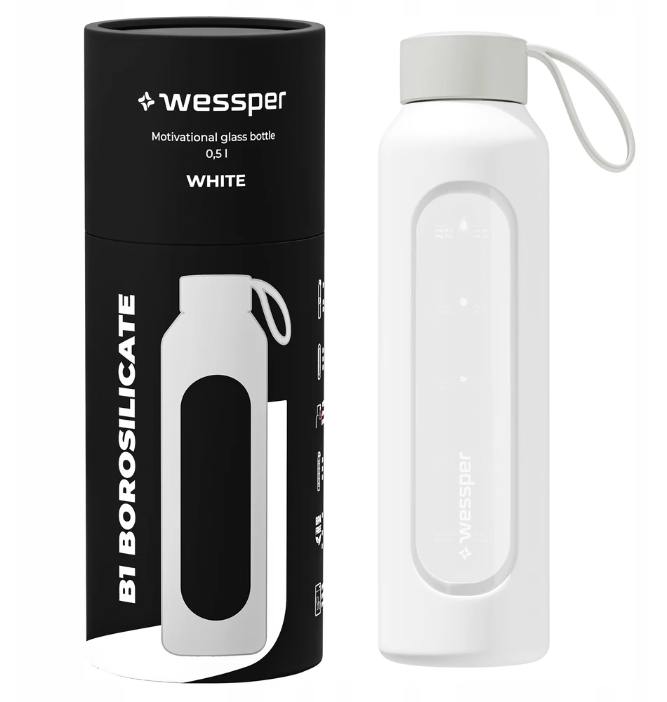Gertuvė Wessper B1 borosilikatinis, 0,5 l
