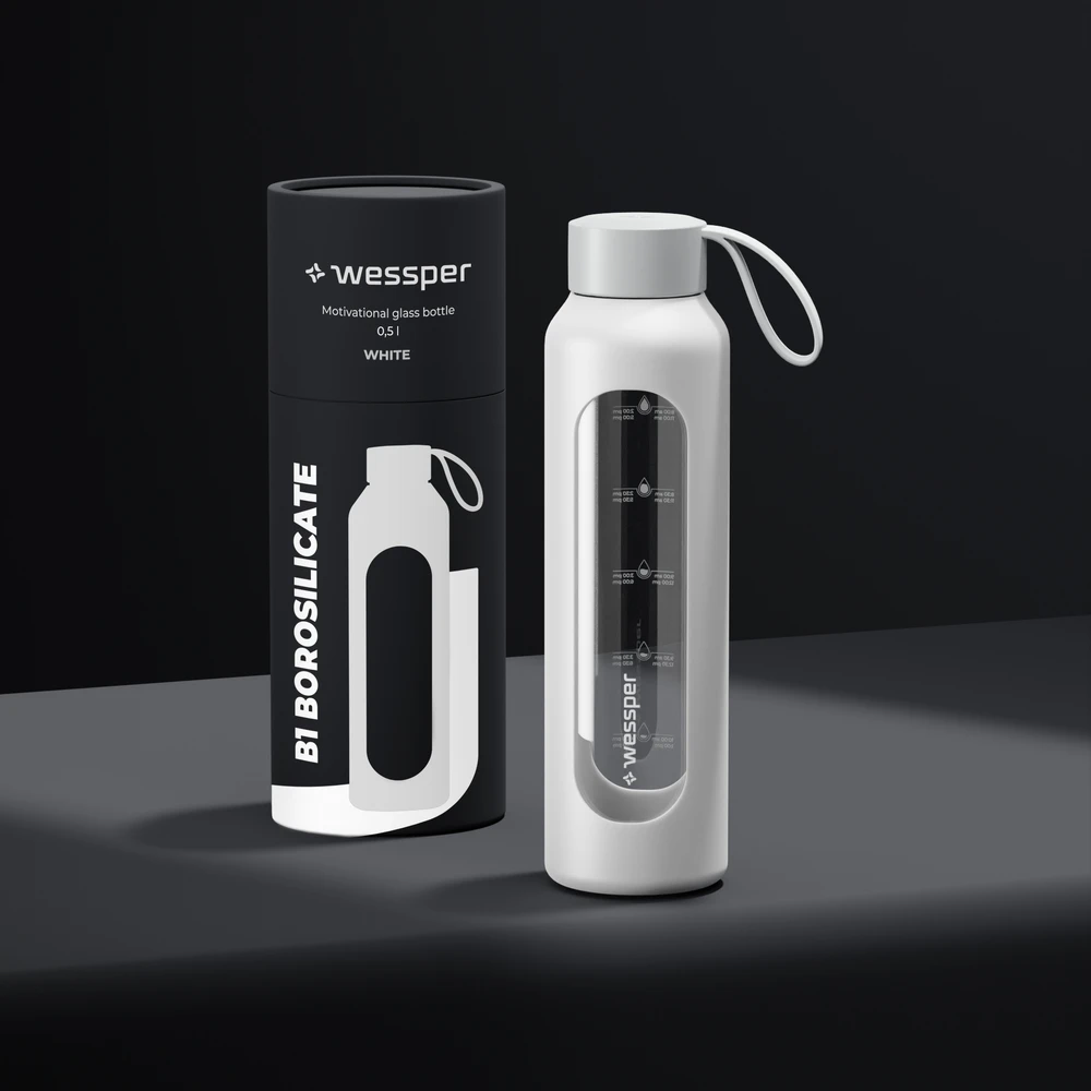 Gertuvė Wessper B1 borosilikatinis, 0,5 l