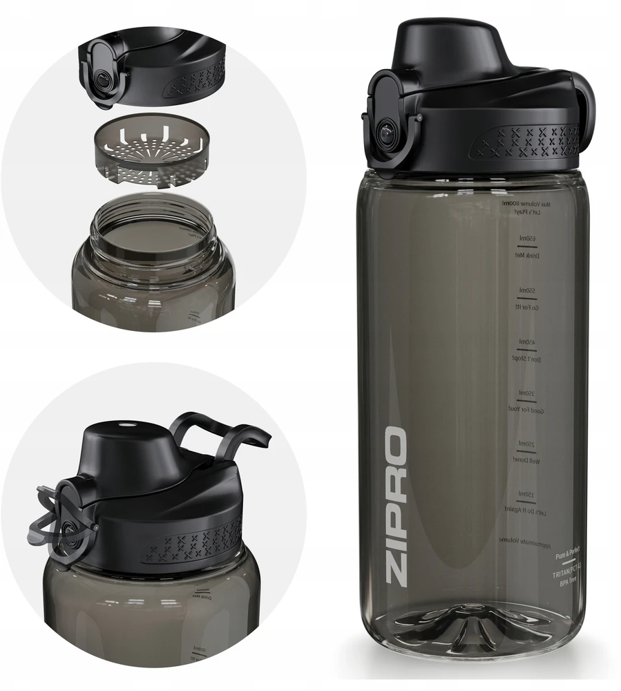 Gertuvė Zipro Tritan, 800 ml