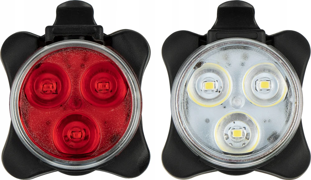 Get Go LED Bicycle Lights Set Rechargeable • Tri-LED 45 •