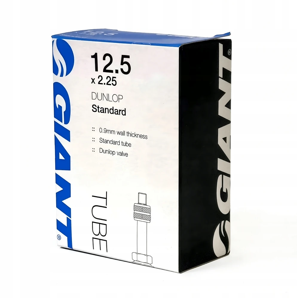 GIANT 12.5x2.25 DUNLOP Standartinis vidinis vamzdis 0.9mm su dviračio vožtuvu | VAIKAI