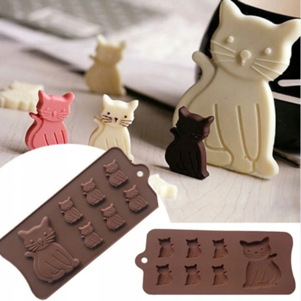 Gift Home Silikoninė forma vaško muilams CATS kačiukams 7 vnt. GH-FS228