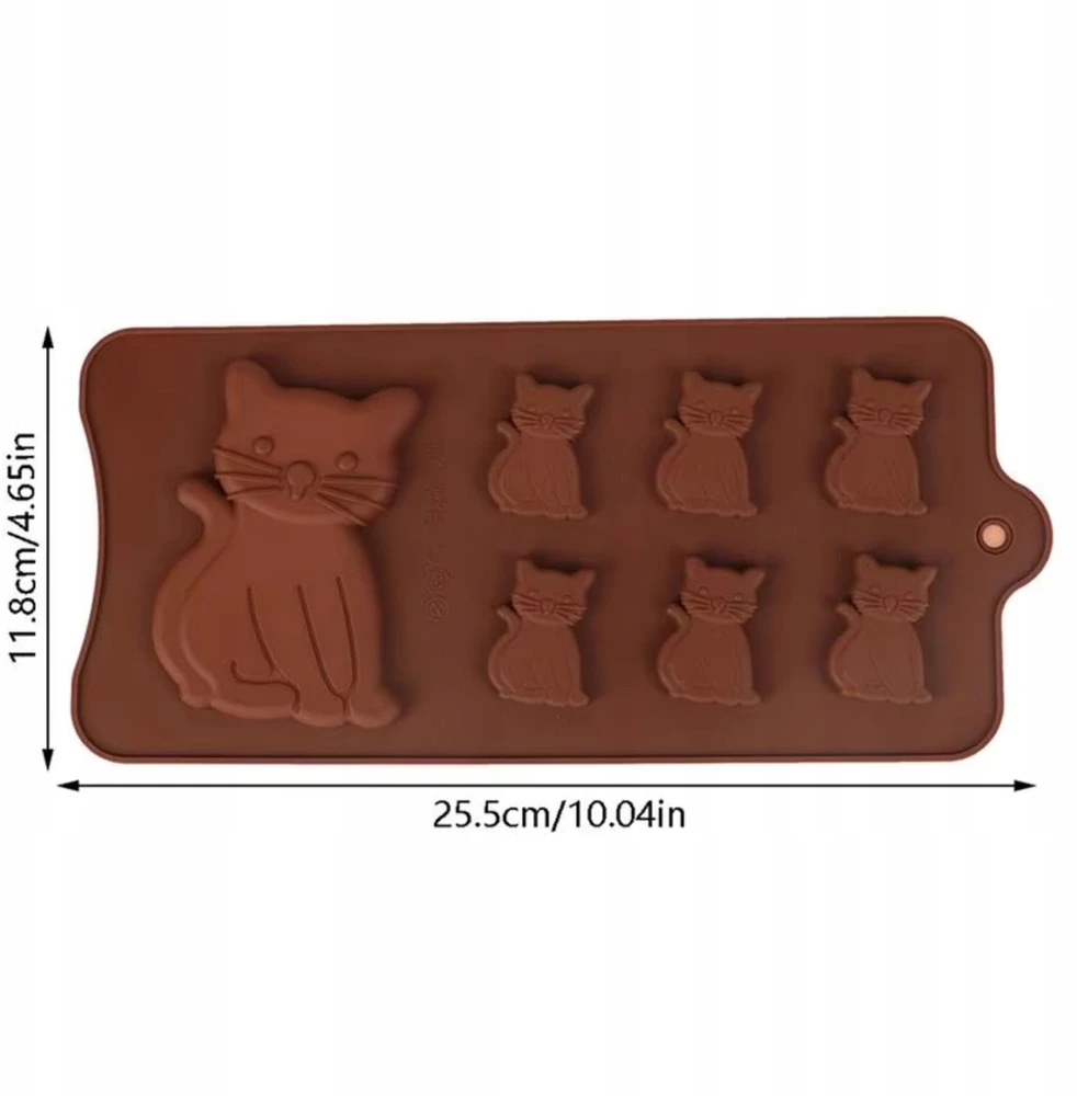 Gift Home Silikoninė forma vaško muilams CATS kačiukams 7 vnt. GH-FS228