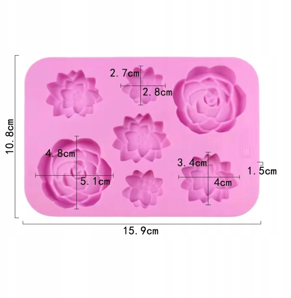 Gift Home Silikoninės formos SPRING FLOWERS forma muilo ir vaško liejiniams gaminti