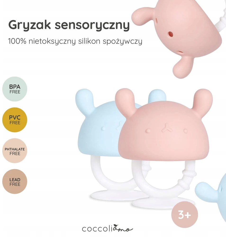 Gigi Kids Be BPA silikoniniai grybų dantukai kūdikiams dantims dygti