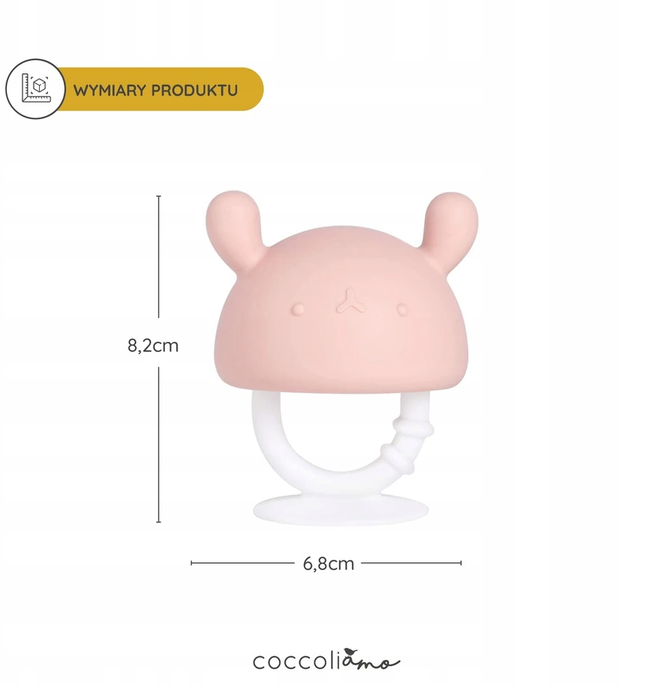 Gigi Kids Be BPA silikoniniai grybų dantukai kūdikiams dantims dygti