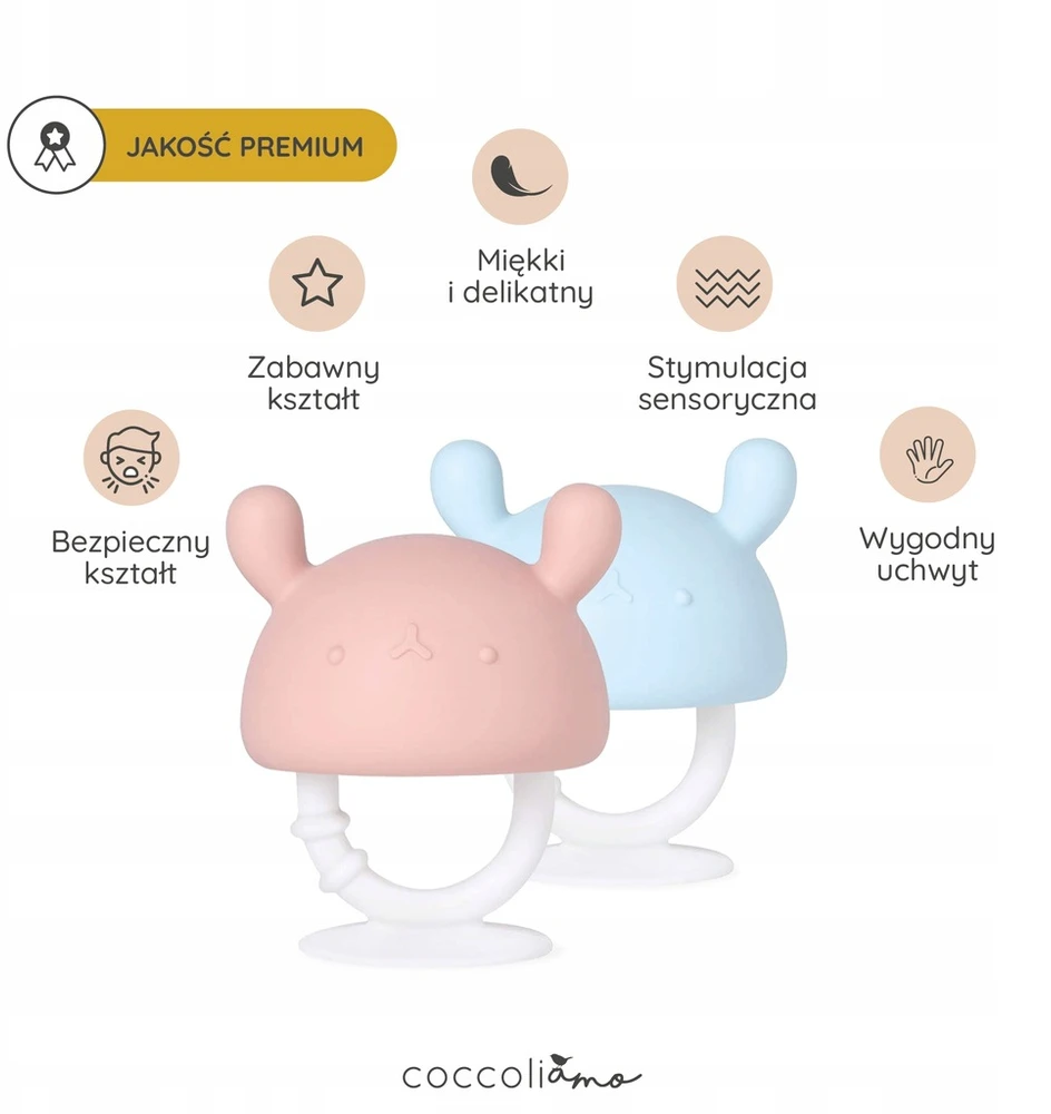 Gigi Kids Be BPA silikoniniai grybų dantukai kūdikiams dantims dygti