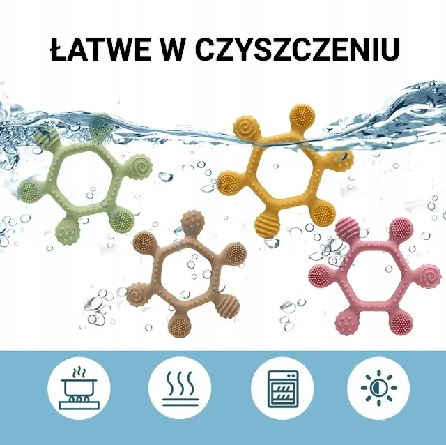 Dantų šepetėlis Gigi Kids Silikoniniai sensoriniai kūdikių dantukai dantims dygti, raminantys, rožiniai