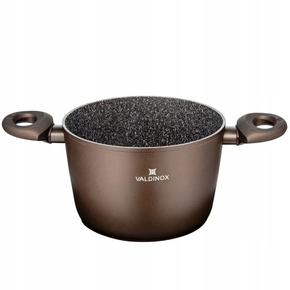 GILIŲJŲ PUODŲ INDUKCINIS VALDINOX AURUM 6,0 L 24 CM NELIPA SU dangteliu