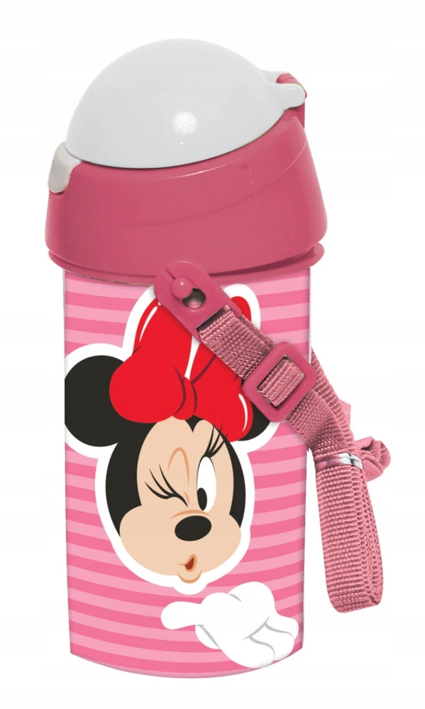 GIM Bidonas su šiaudeliu M-ka Minnie 450ml mergaitėms