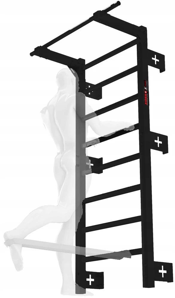Gimnastikos kopėtėlės Zider, 215.5 cm, baltos