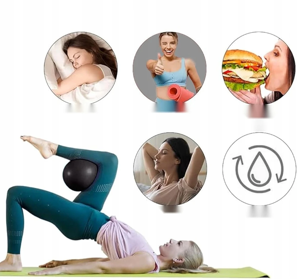 GIMNASTINIS KAMULIS 25 CM, TIK PILATESAS, JOGA, FITNESO, BALANSO PRATIMAS