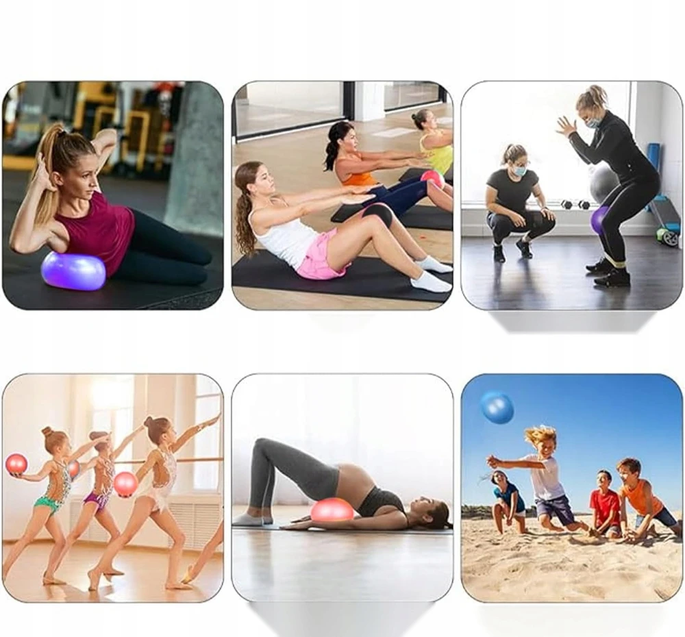 GIMNASTINIS KAMULIS 25 CM, TIK PILATESAS, JOGA, FITNESO, BALANSO PRATIMAS