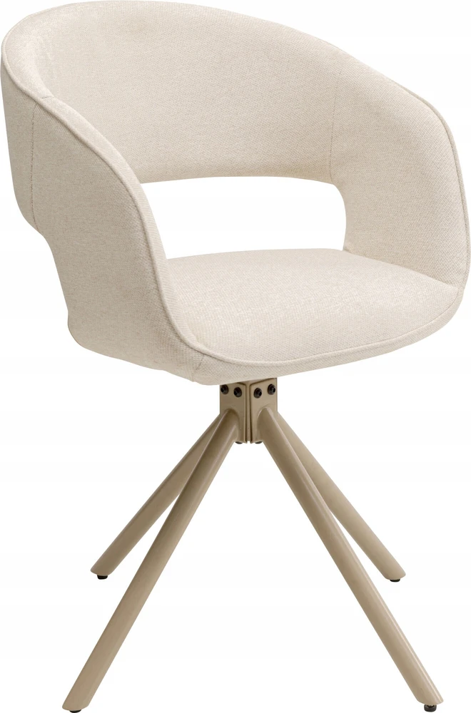 Gina Kare Design pasukama kėdė, smėlio spalvos audinys, biuras, kambarys