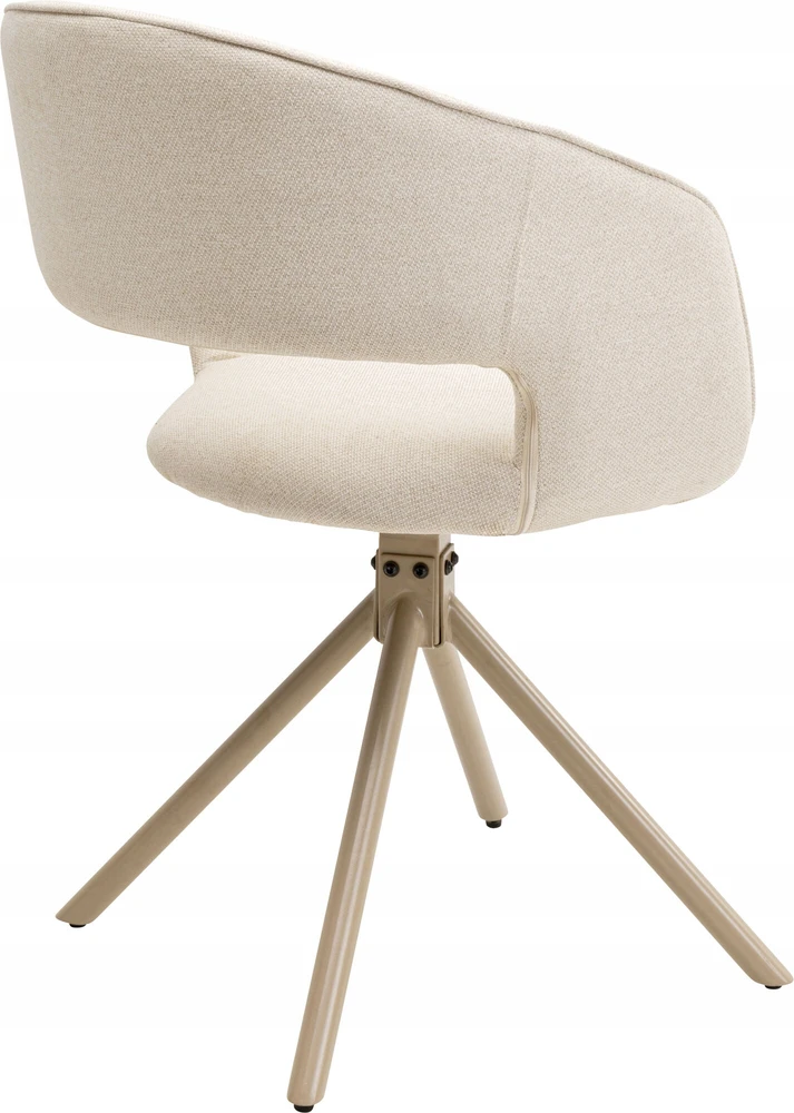 Gina Kare Design pasukama kėdė, smėlio spalvos audinys, biuras, kambarys