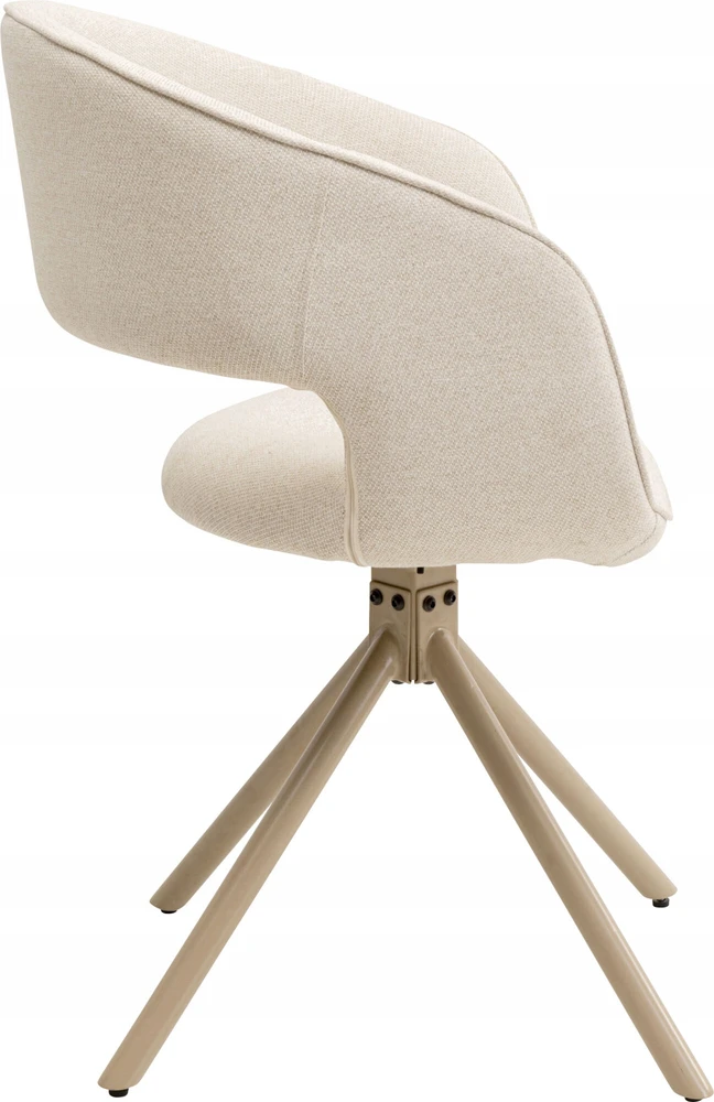 Gina Kare Design pasukama kėdė, smėlio spalvos audinys, biuras, kambarys