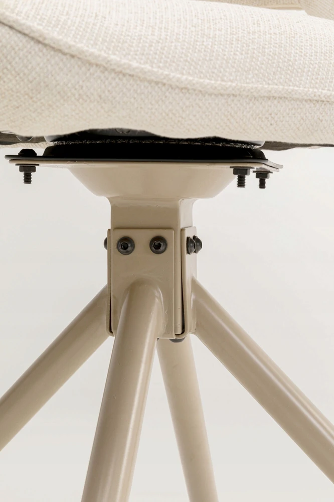 Gina Kare Design pasukama kėdė, smėlio spalvos audinys, biuras, kambarys