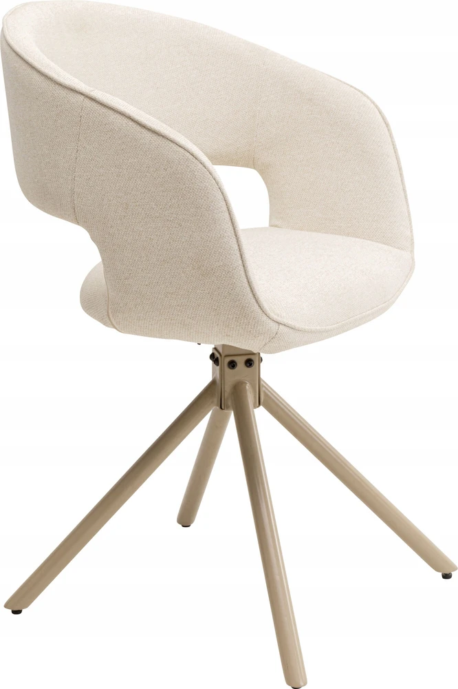 Gina Kare Design pasukama kėdė, smėlio spalvos audinys, biuras, kambarys