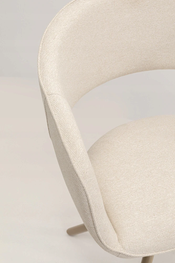 Gina Kare Design pasukama kėdė, smėlio spalvos audinys, biuras, kambarys